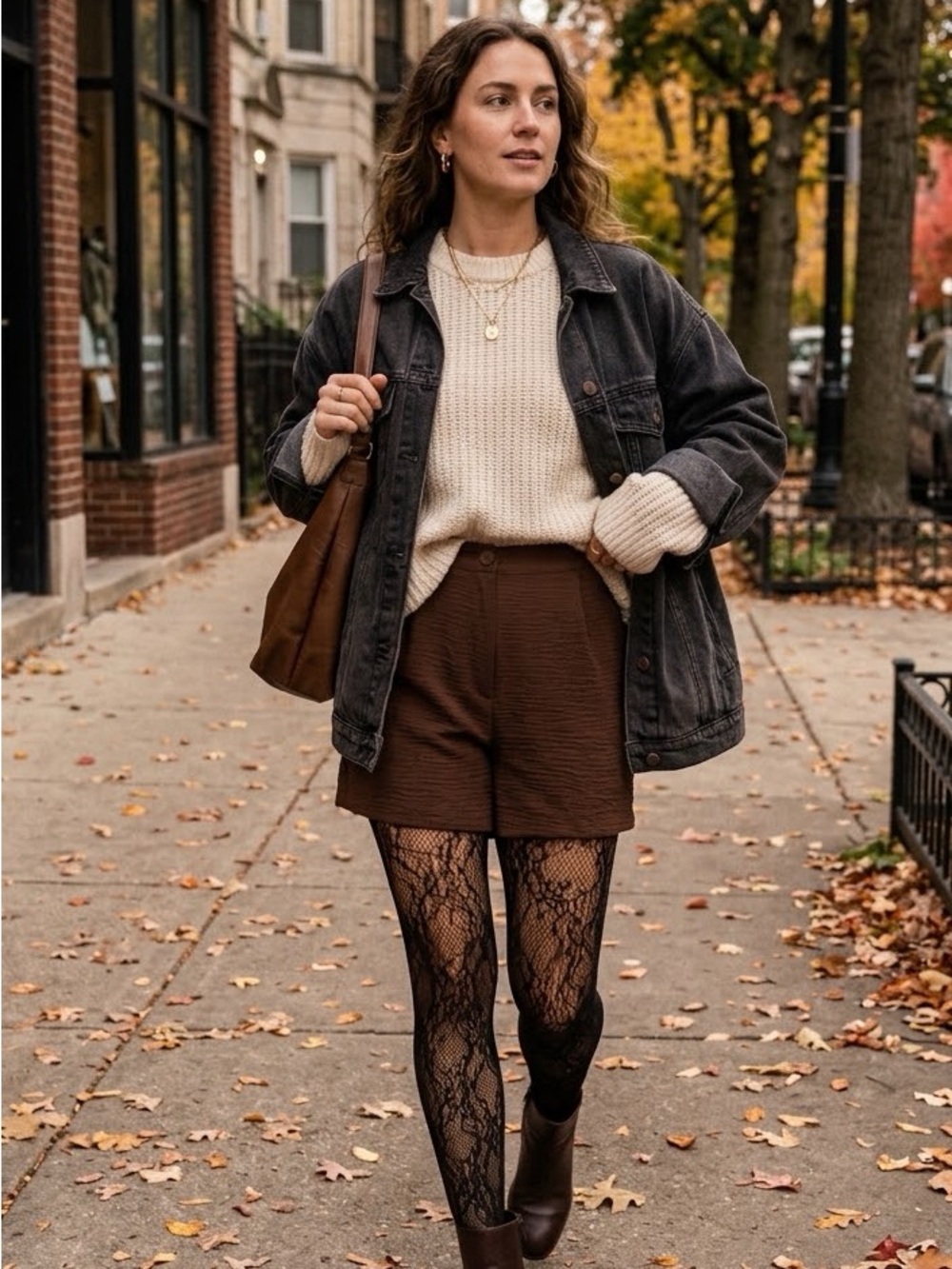 Zenana Brown High-Waist Shorts